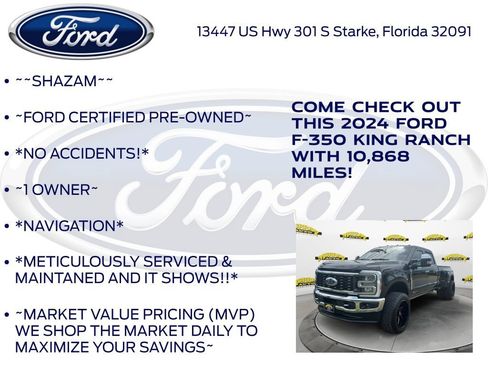 Certified 2024 Ford F350 King Ranch w/ Chrome Package AWD/4WD image 6