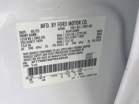 Certified 2023 Ford Maverick XL w/ Equipment Group 100A Standard image 9