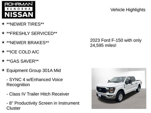 Used 2023 Ford F150 XLT w/ Equipment Group 301A Mid AWD/4WD image 8