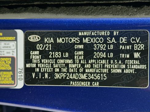 Used 2021 Kia Forte LXS FWD image 39