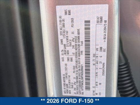 New 2026 Ford F150 XLT w/ Equipment Group 302A MID image 22