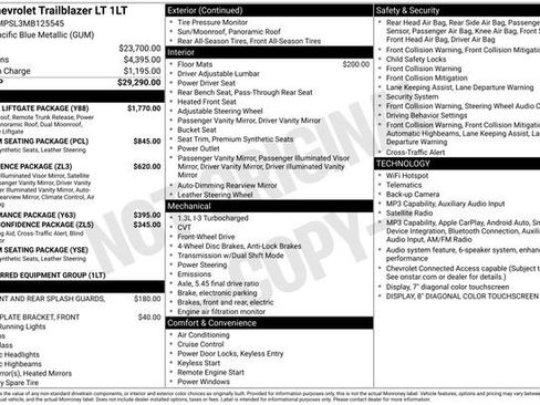 Used 2021 Chevrolet TrailBlazer LT w/ Sun and Liftgate Package FWD image 12