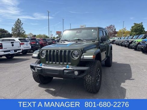 Used 2023 Jeep Wrangler Unlimited Rubicon 4xe w/ Steel Bumper Group AWD/4WD image 4