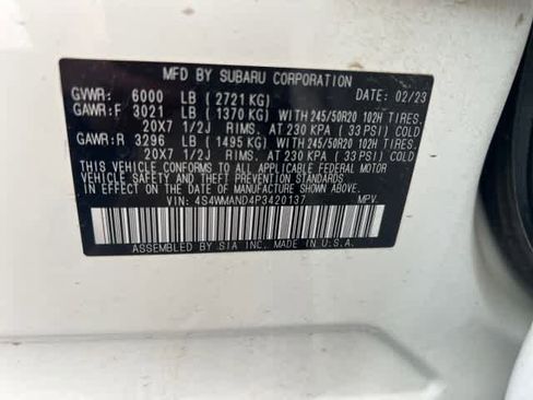 Certified 2023 Subaru Ascent Limited image 12