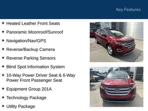 Used 2016 Ford Edge SEL w/ Equipment Group 201A FWD image 36