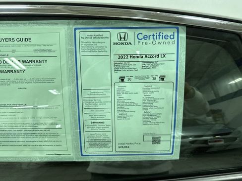 Used 2022 Honda Accord LX image 13