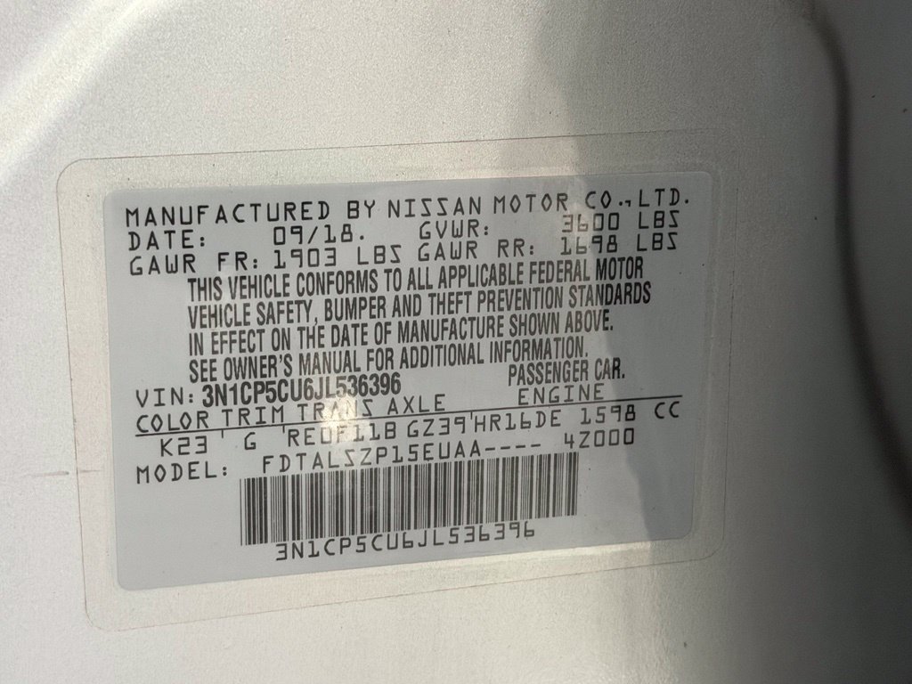 Used 2018 Nissan Kicks SV w/ Exterior Package FWD image 26