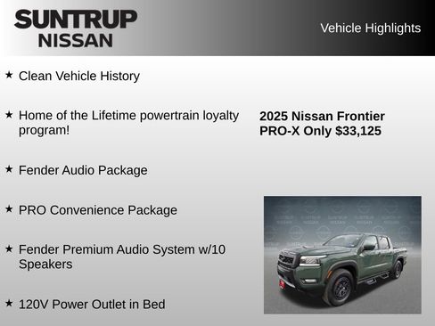 Used 2025 Nissan Frontier Pro-X w/ Pro Convenience Package RWD image 8