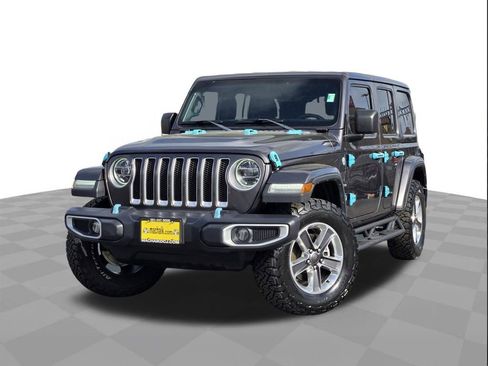 Used 2020 Jeep Wrangler Unlimited Sahara w/ LED Lighting Group image 1