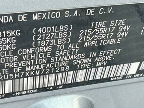 Certified 2019 Honda HR-V EX-L image 32