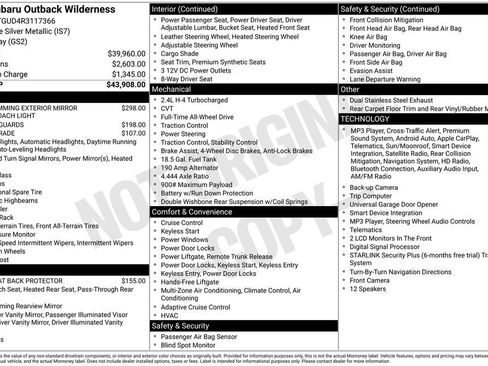 Used 2024 Subaru Outback Wilderness AWD/4WD image 4