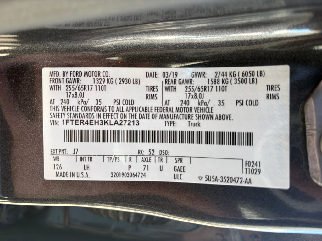 Used 2019 Ford Ranger XLT w/ Equipment Group 302A Luxury RWD image 25