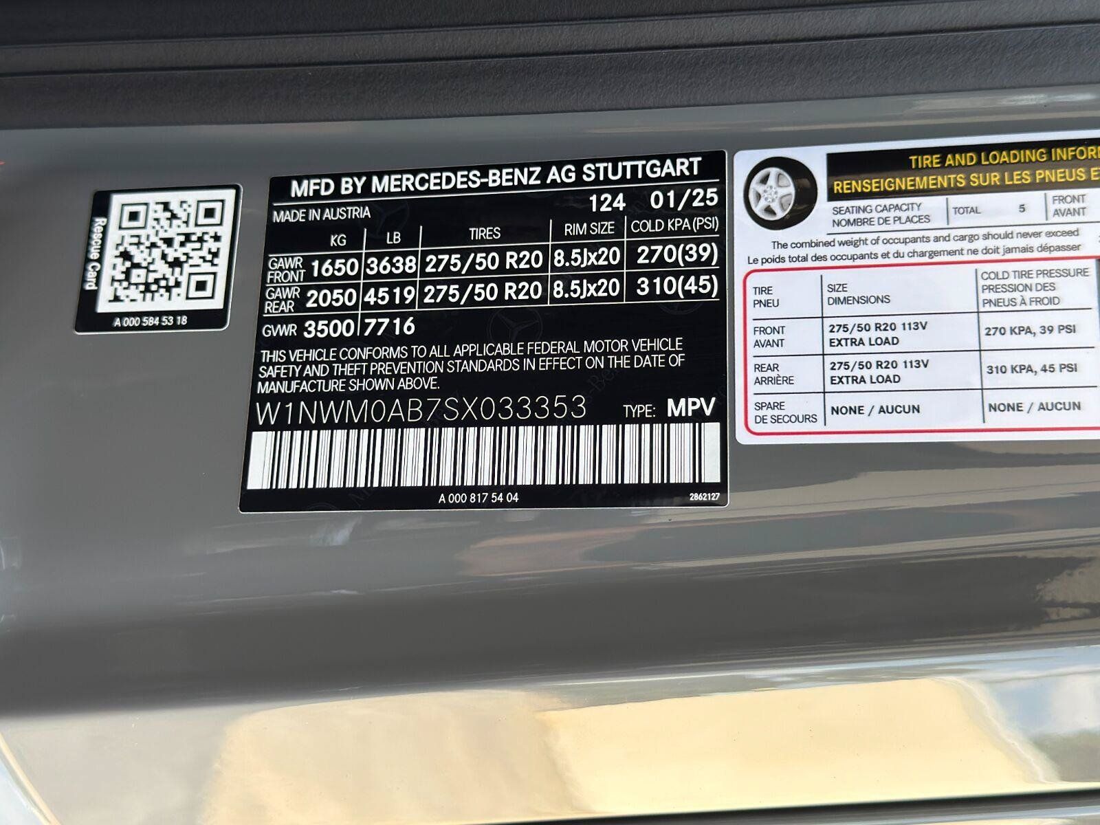 Used 2025 Mercedes-Benz G 580 w/ EQ Technology image 53