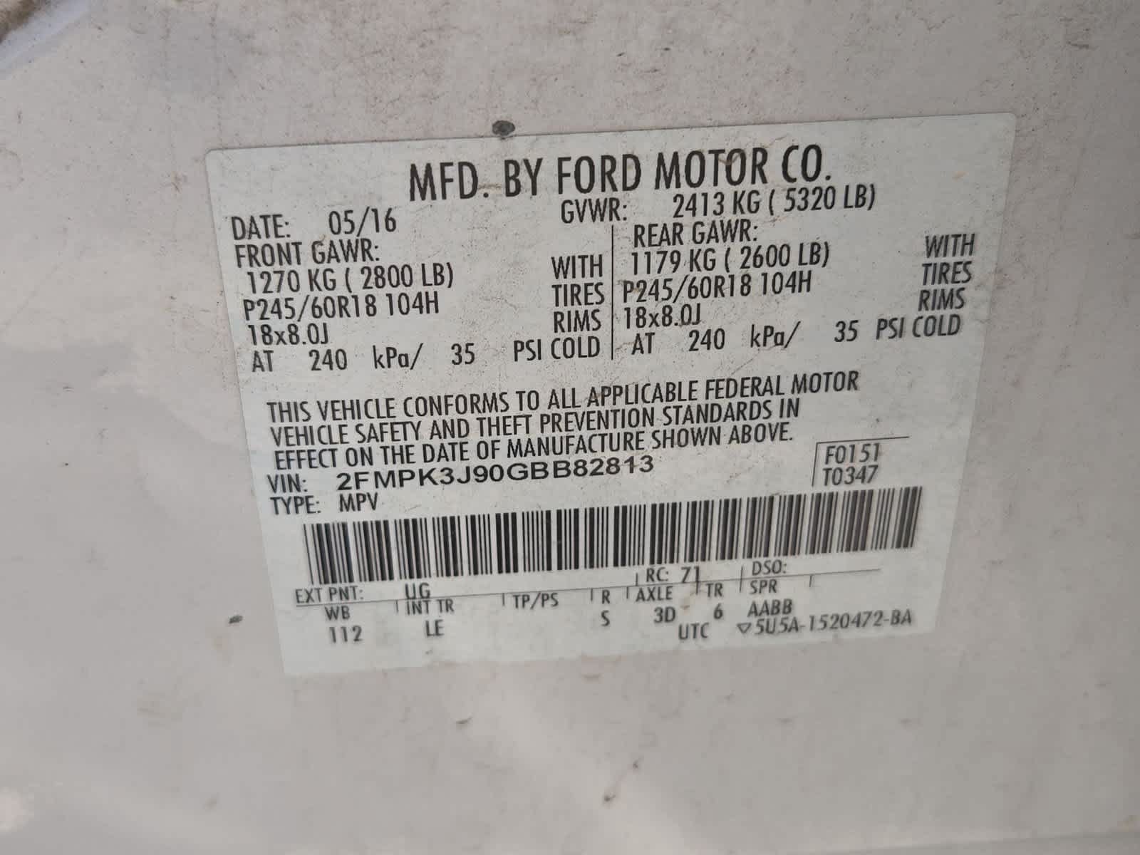 Used 2016 Ford Edge SEL w/ Equipment Group 201A FWD image 34
