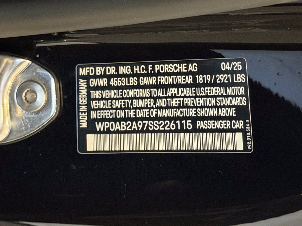 Certified 2025 Porsche 911 Carrera 4 GTS AWD/4WD image 25