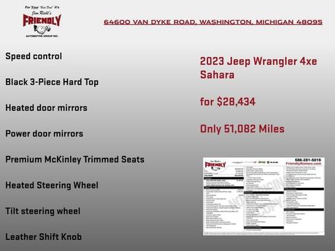 Used 2023 Jeep Wrangler Unlimited Sahara w/ Cold Weather Group AWD/4WD image 8