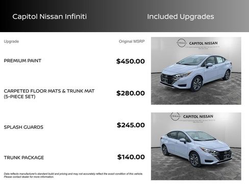 New 2025 Nissan Versa SV w/ Trunk Package image 3
