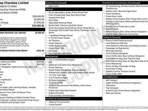 Used 2026 Jeep Cherokee Limited AWD/4WD image 32