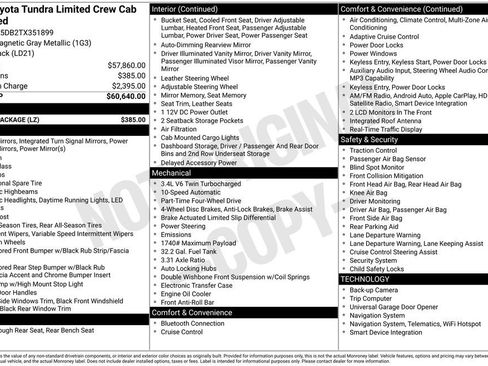 Used 2026 Toyota Tundra Limited w/ Power Package AWD/4WD image 40