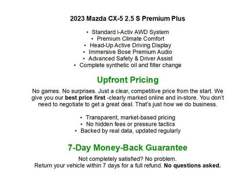 Used 2023 MAZDA CX-5 AWD 2.5 S w/ Premium Plus Pkg image 1