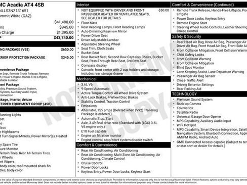 Used 2022 GMC Acadia AT4 w/ Trailering Package AWD/4WD image 39