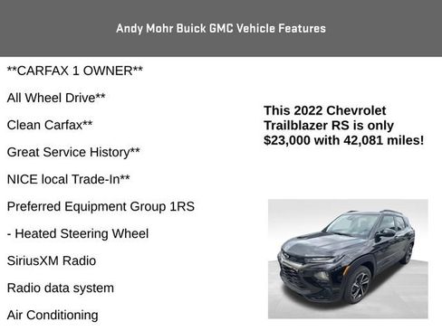 Used 2022 Chevrolet TrailBlazer RS AWD/4WD image 4