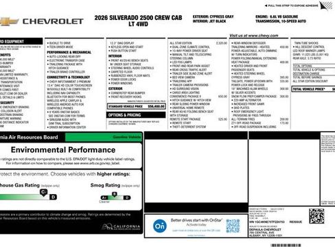 New 2026 Chevrolet Silverado 2500 LT w/ All Star Edition AWD/4WD image 2