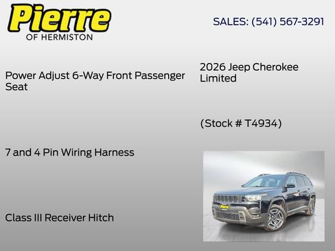New 2026 Jeep Cherokee Limited AWD/4WD image 36