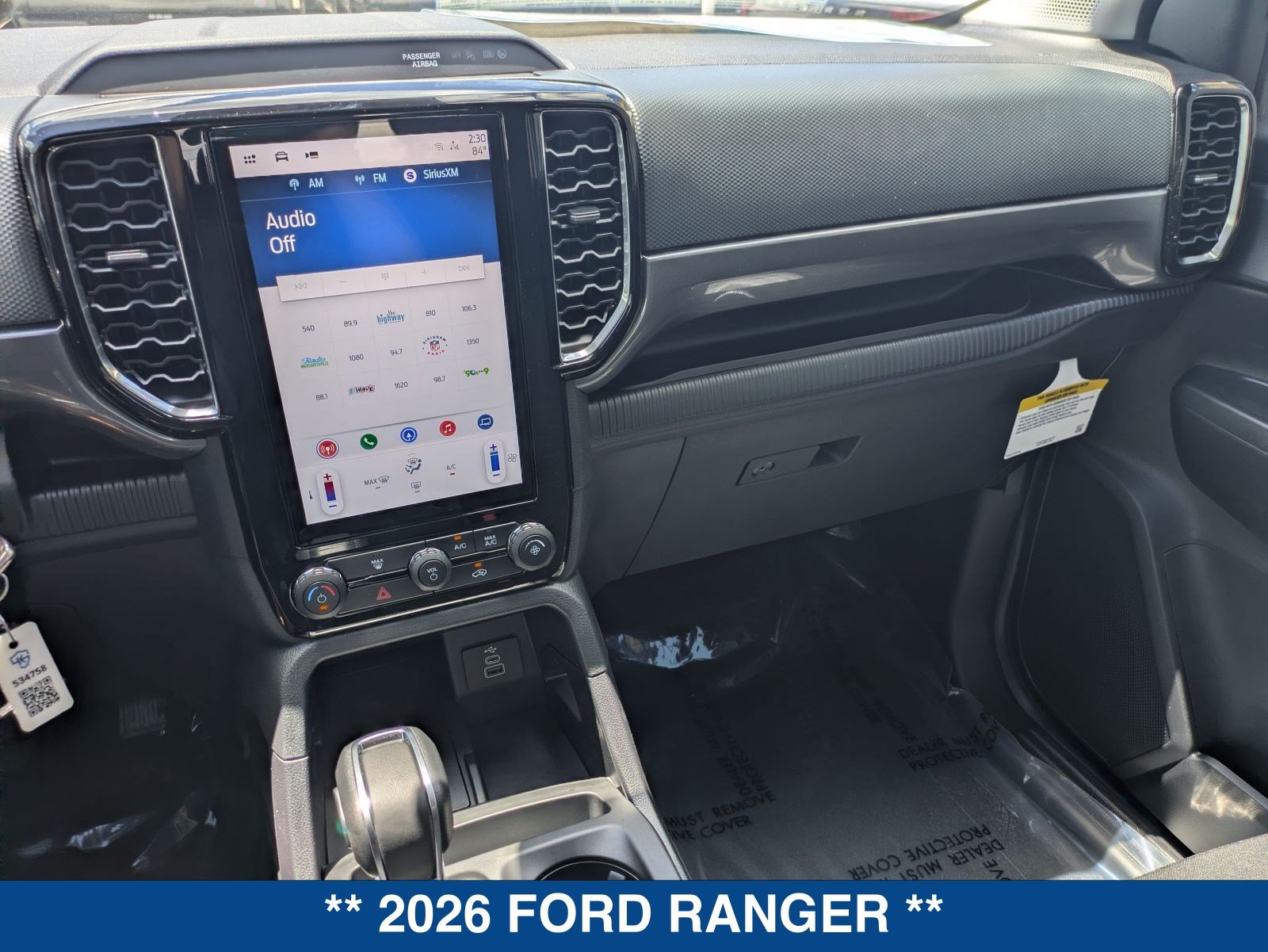 New 2026 Ford Ranger XLT w/ Black Appearance Package RWD image 30