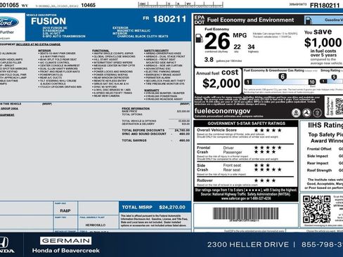 Used 2015 Ford Fusion SE FWD image 31
