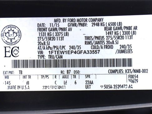 Used 2016 Ford F150 XLT w/ Equipment Group 302A Luxury image 49