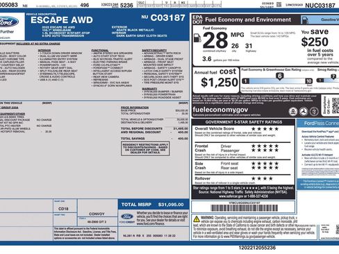 Used 2022 Ford Escape SE AWD/4WD image 5