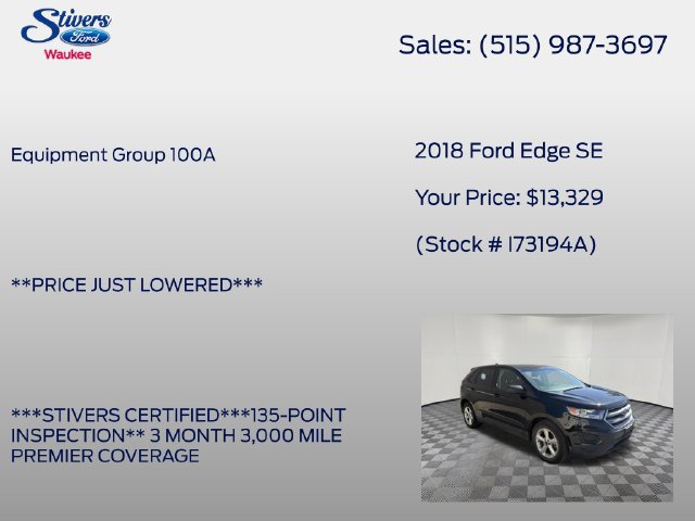 Used 2018 Ford Edge SE AWD/4WD image 8