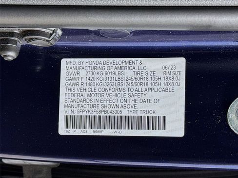 Used 2023 Honda Ridgeline RTL image 23