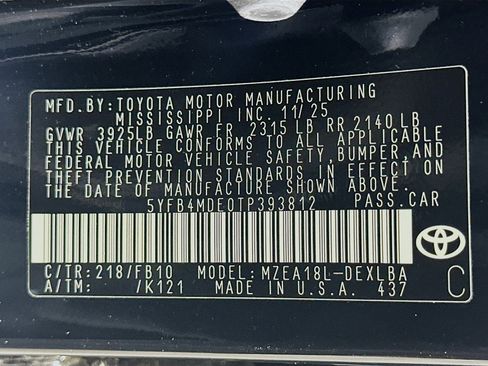 Used 2026 Toyota Corolla LE image 12