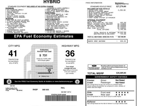 Used 2010 Ford Fusion Hybrid FWD image 38