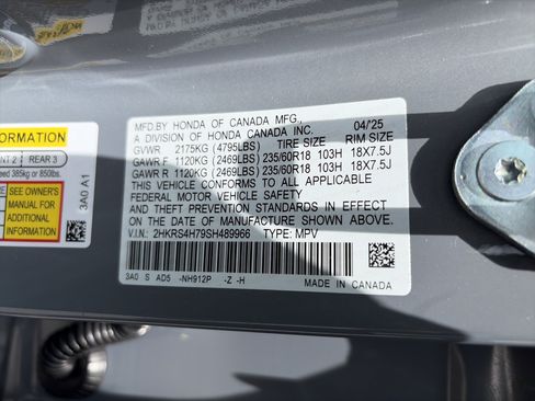 Certified 2025 Honda CR-V EX-L image 37