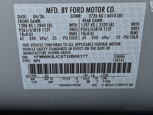 New 2026 Ford Explorer Tremor w/ Tremor Ultimate Package AWD/4WD image 20