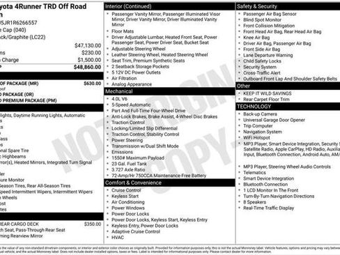 Certified 2024 Toyota 4Runner TRD Off-Road Premium w/ Moonroof Package AWD/4WD image 2