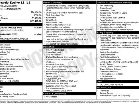 Used 2021 Chevrolet Equinox LS w/ LS Convenience Package FWD image 2
