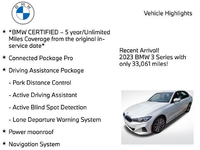 Used 2023 BMW 330i xDrive Sedan w/ Driving Assistance Package AWD/4WD image 3