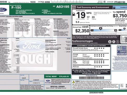 Certified 2023 Ford F150 Lariat w/ Equipment Group 502A High image 39