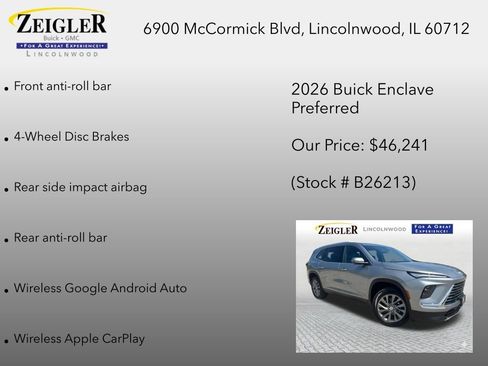 New 2026 Buick Enclave Preferred AWD/4WD image 24