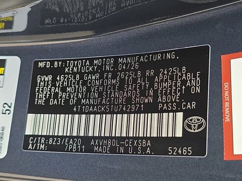 New 2026 Toyota Camry SE w/ Convenience Package FWD image 34