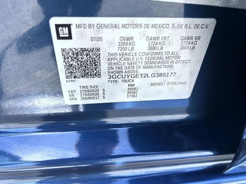 Certified 2020 Chevrolet Silverado 1500 LTZ w/ LTZ Premium Package AWD/4WD image 25