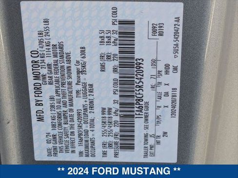Used 2024 Ford Mustang GT RWD image 22