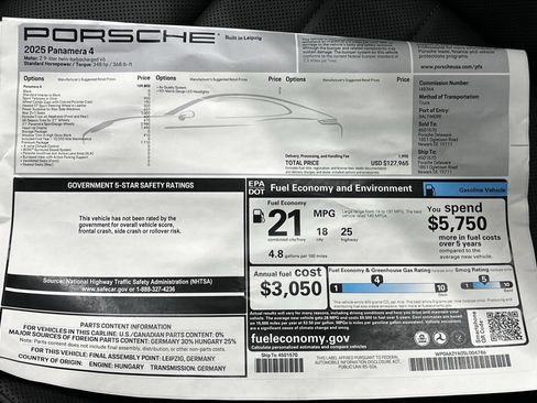Certified 2025 Porsche Panamera 4 AWD/4WD image 45
