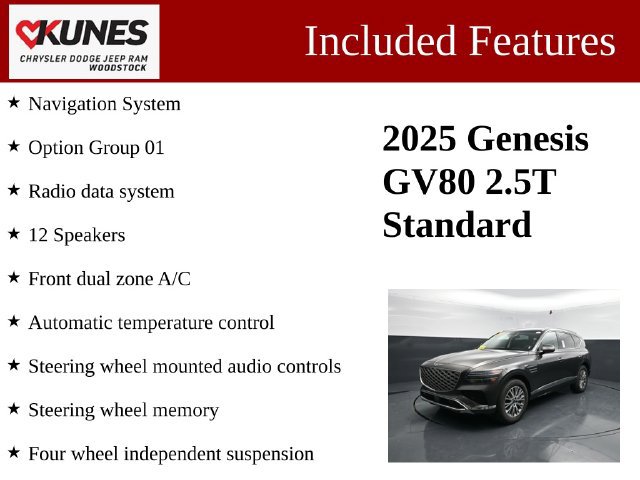 Used 2025 Genesis GV80 2.5T Standard AWD/4WD image 3