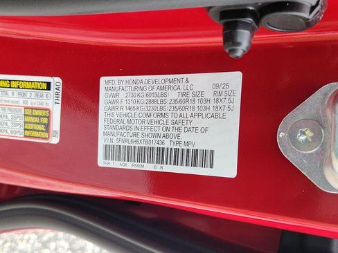 New 2026 Honda Odyssey EX-L image 17