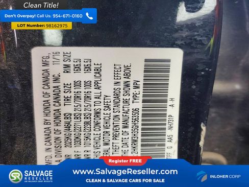 Used 2016 Honda CR-V LX image 17